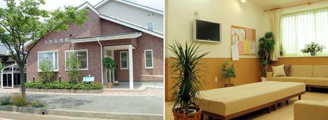 当院の外観と待合室