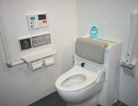 トイレには尿流量測定器を内蔵